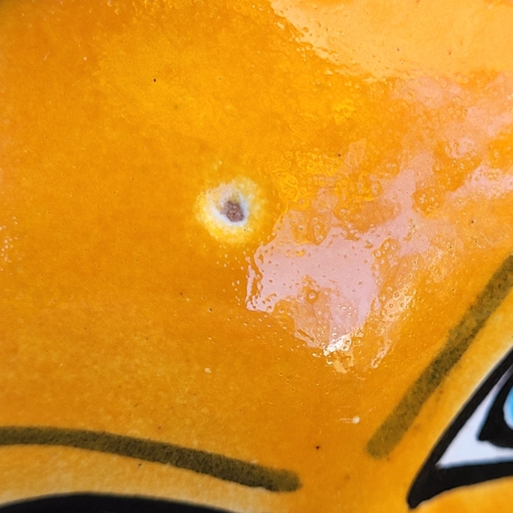 Talavera Red Clay Pottery Floral Sun Round Wall Hanging Made in Mexico - Picture 7 of 12